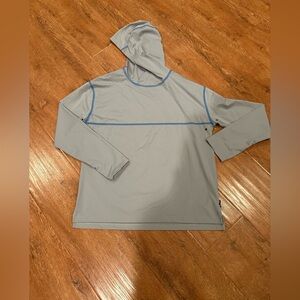 REI Kids Gray Shirt with Blue Accents